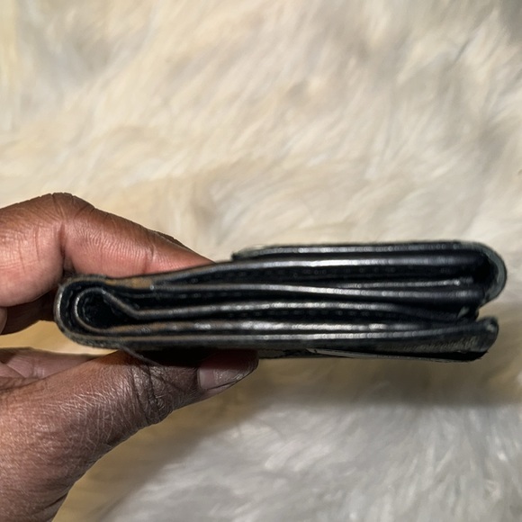 Auth GUCCI GG Canvas Bifold Wallet Purse Black Hardware Gold Unisex GUC - Picture 9 of 14